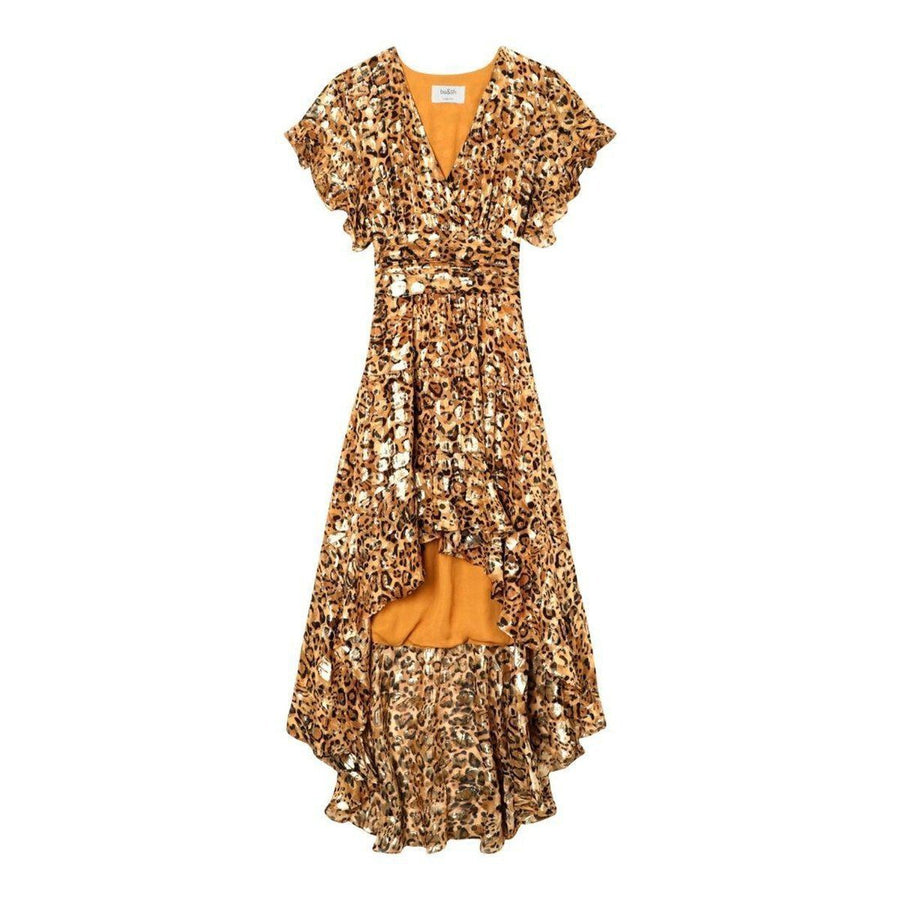 BA&SH-Grace High-Low Silk-Blend Dress - Runway Catalog