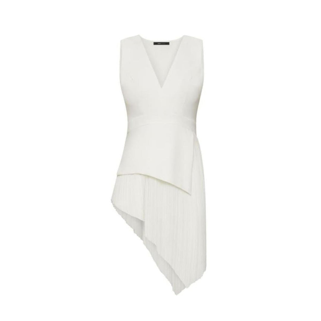 BCBG MAXAZRIA-Draped Chiffon Top - Runway Catalog