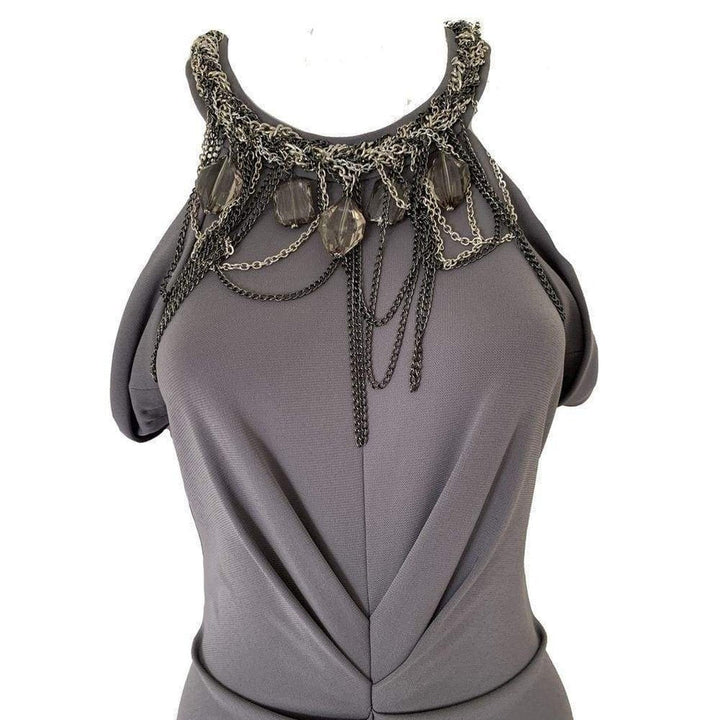 Agate Maxenne Draped Gown Dress