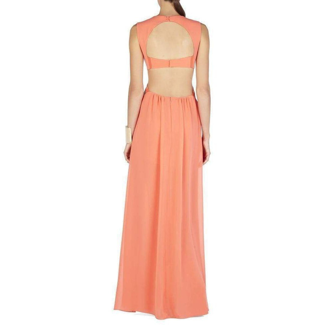 Plunging V-Neck Cutout Gown
