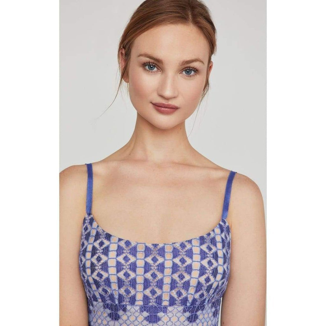 Alese Geometric Lace Midi Dress
