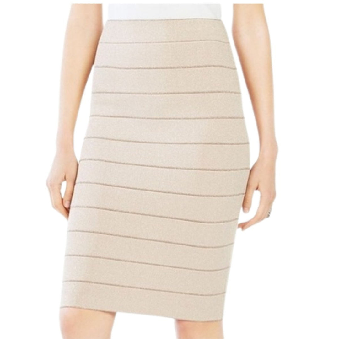 Metallic Bandage Bodycon Skirt