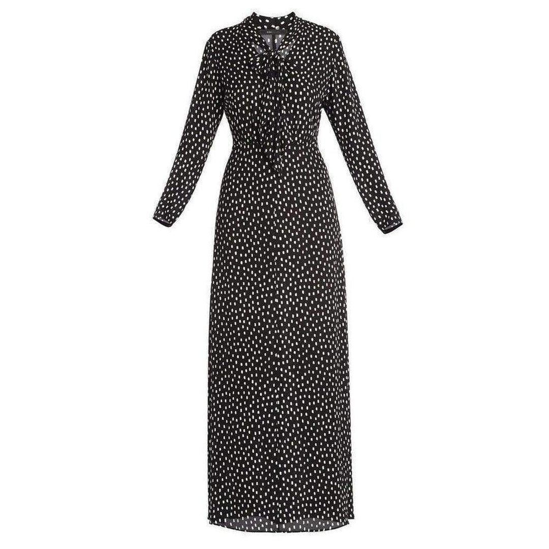 BCBGMAXAZRIA-Alicha Tie-Neck Gown - Runway Catalog