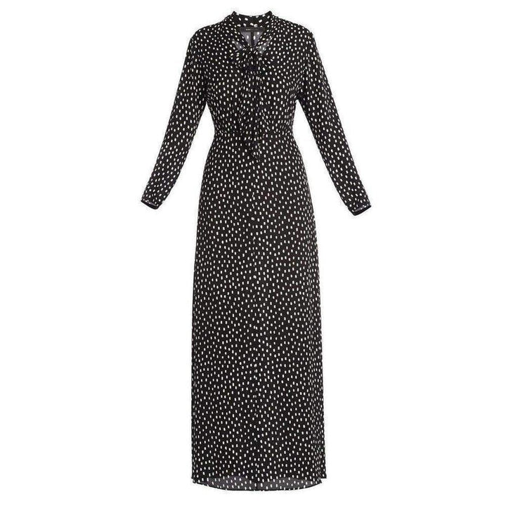 BCBGMAXAZRIA-Alicha Tie-Neck Gown - Runway Catalog