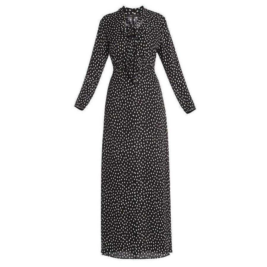 BCBGMAXAZRIA-Alicha Tie-Neck Gown - Runway Catalog