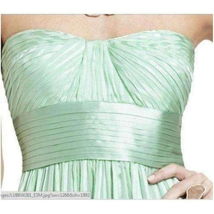 Alicia Silk Opaline Green Charmeuse Gown