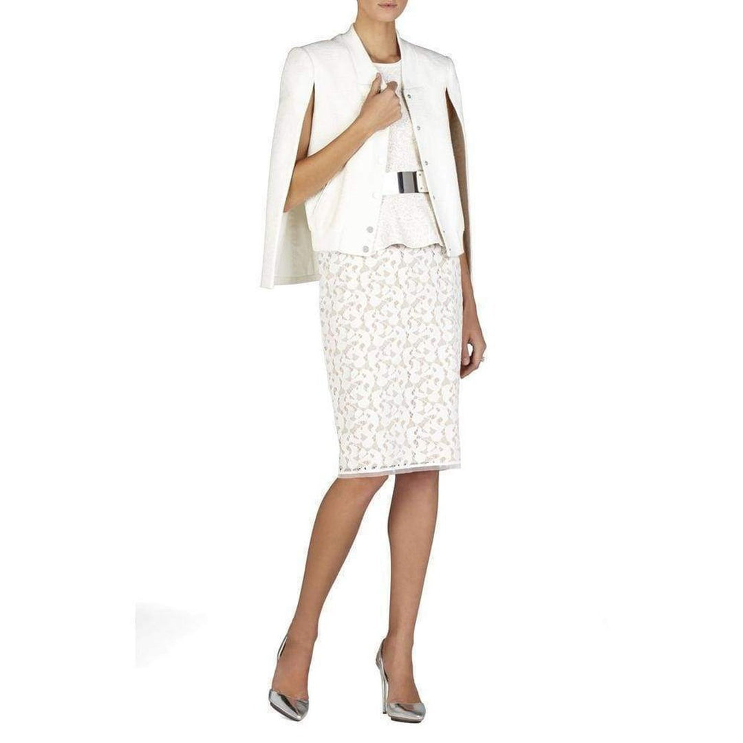Alonya Pointelle Jacquard Peplum Pullover