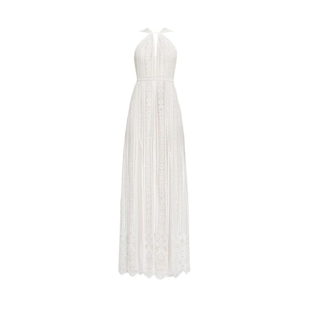 BCBGMAXAZRIA-Aloysha Floor-Length Halter Gown - Runway Catalog