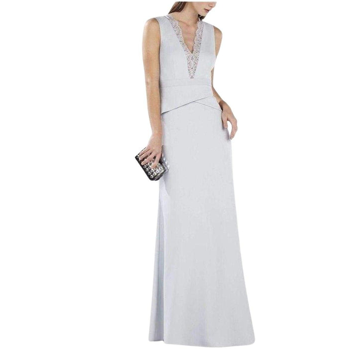 Alyza Deep V Lace Insert Dress
