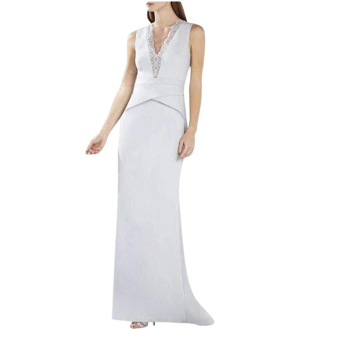 Alyza Deep V Lace Insert Dress