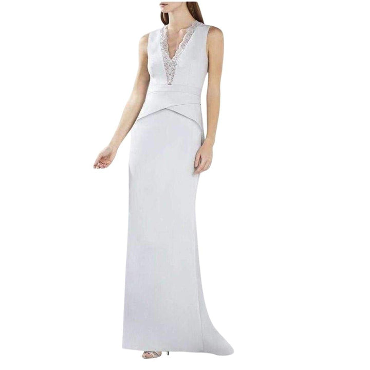 Alyza Deep V Lace Insert Dress