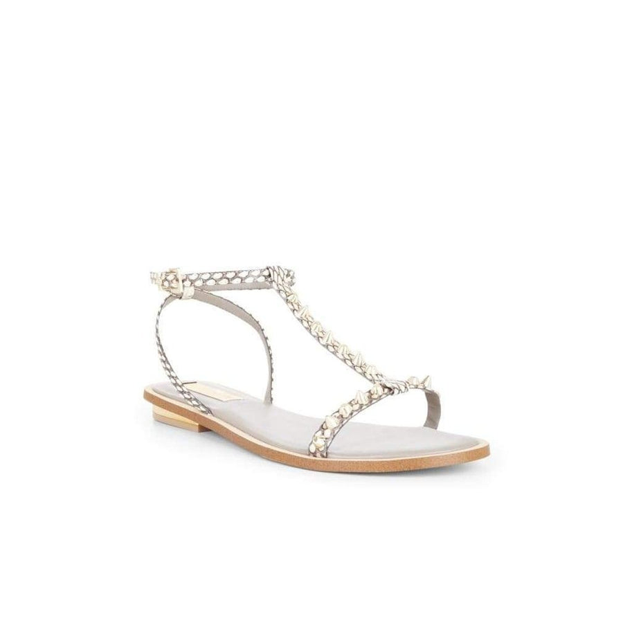 BCBGMAXAZRIA-Amare Studded t-strap Sandal - Runway Catalog