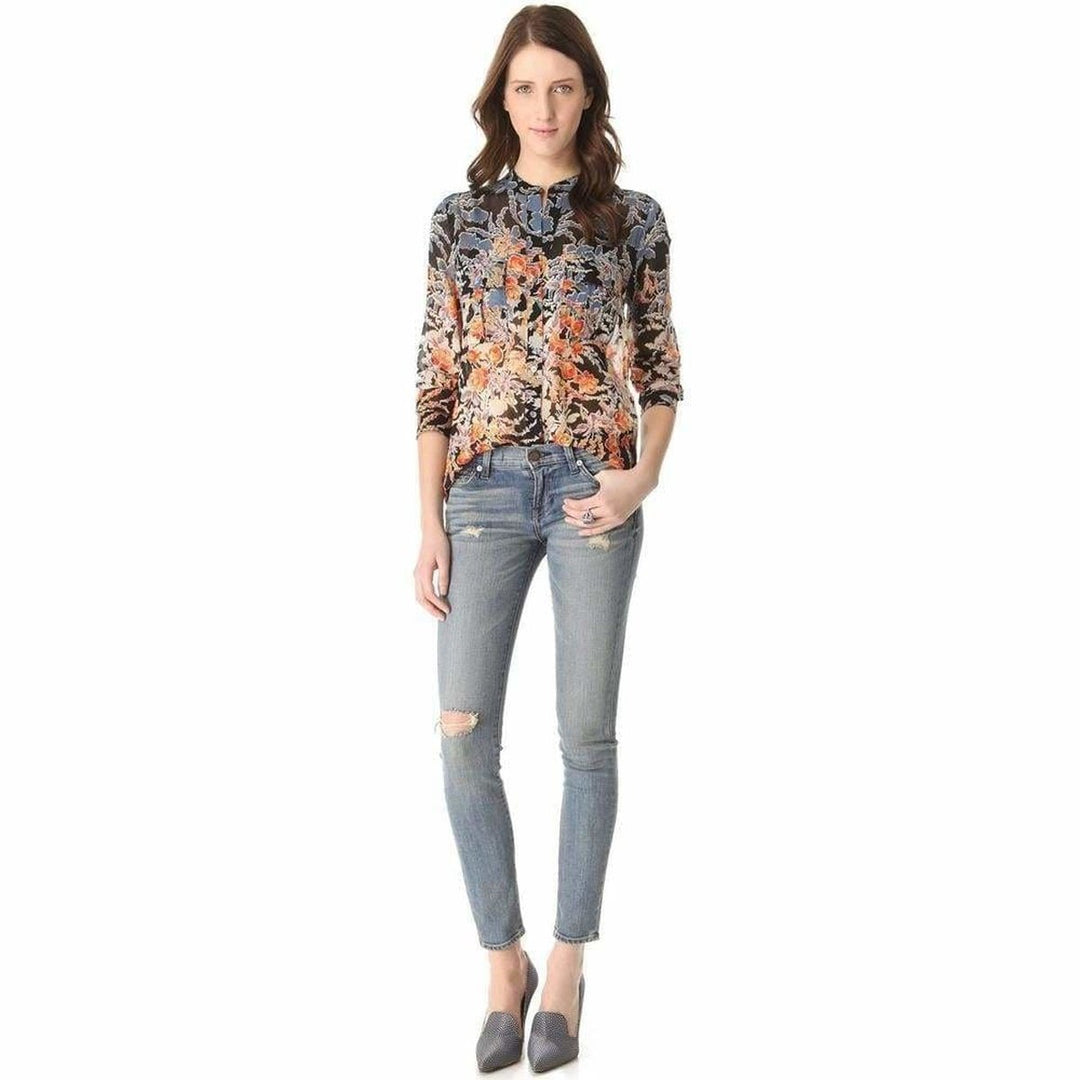 Pocket Black Combo Silk Shirt
