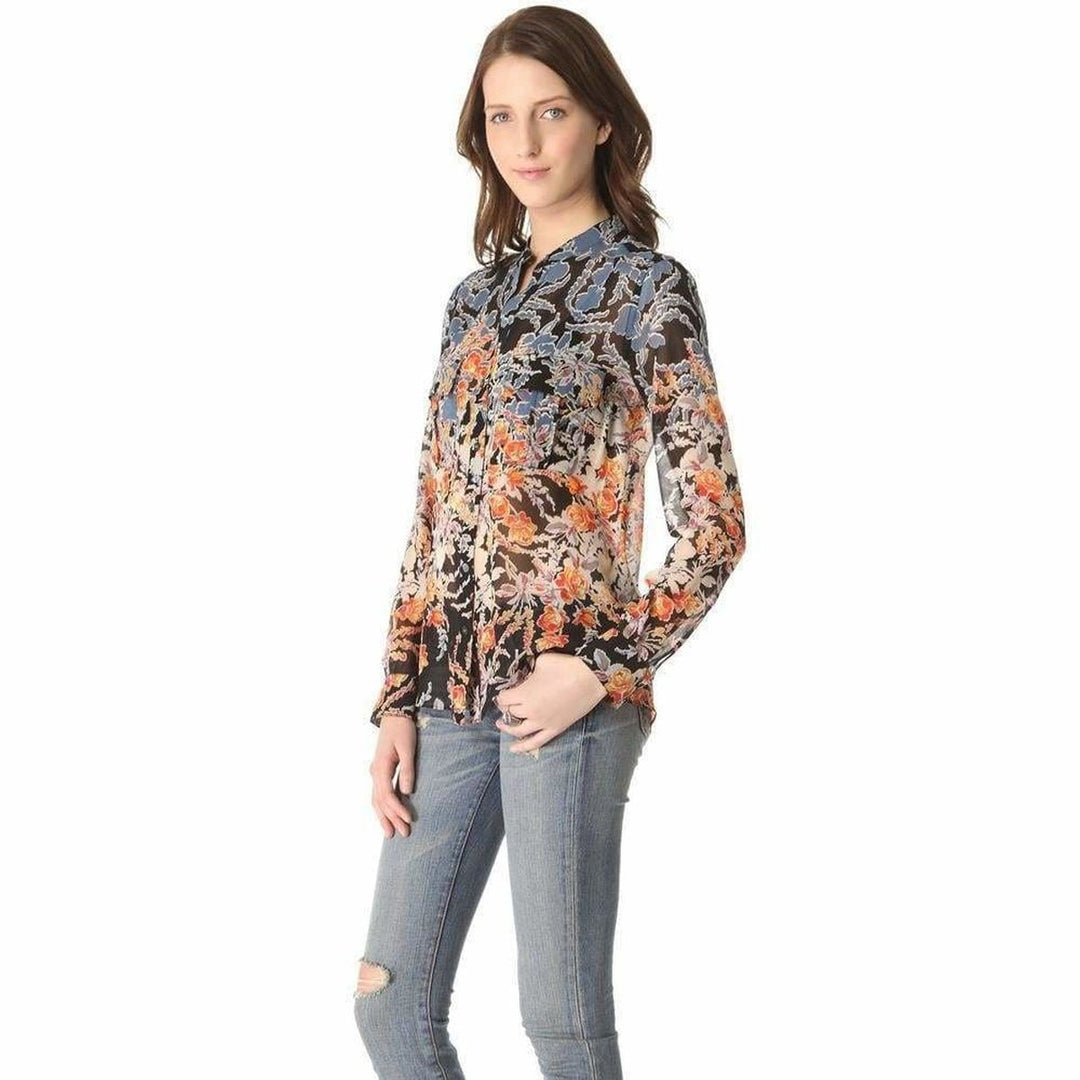 Pocket Black Combo Silk Shirt