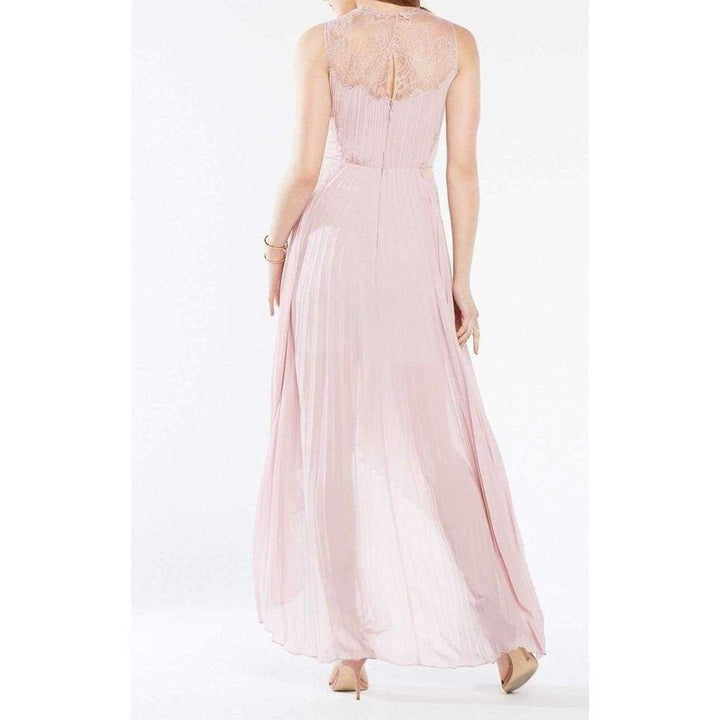 Angelea Pleated High Low Dress