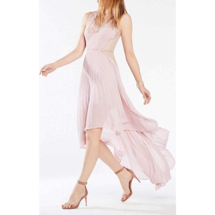 Angelea Pleated High Low Dress