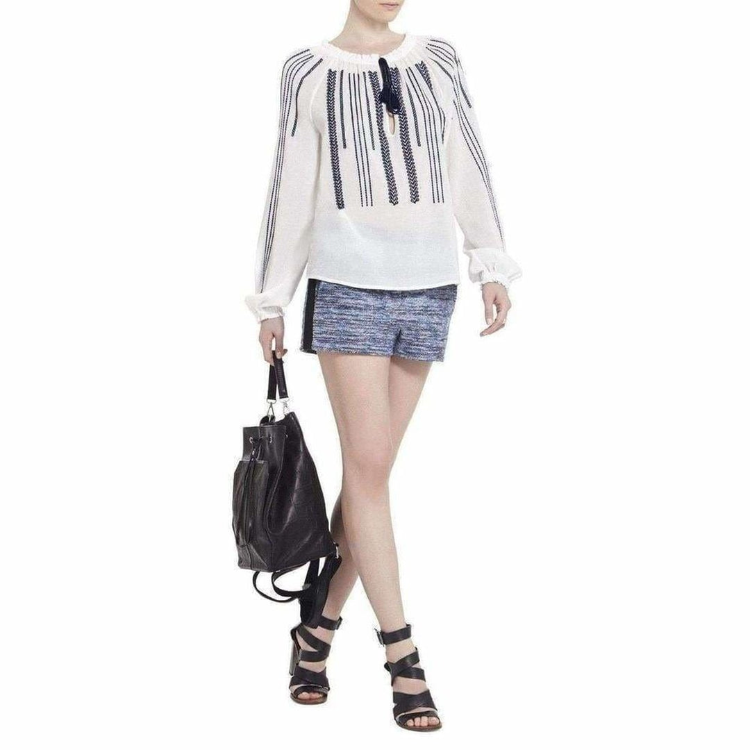 Embroidered Long Sleeve Blouse
