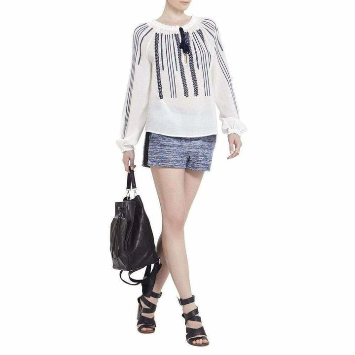 Embroidered Long Sleeve Blouse
