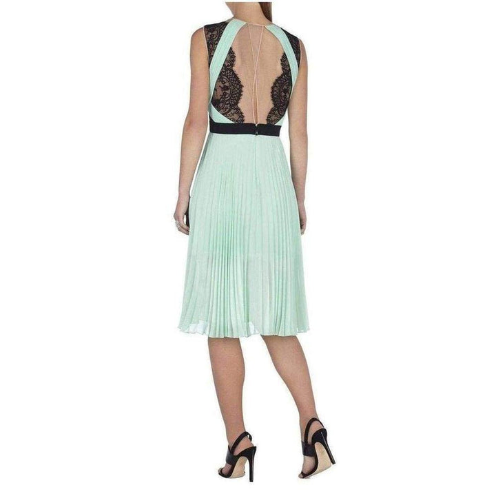 Arianne Scalloped Edge Pleated Dress