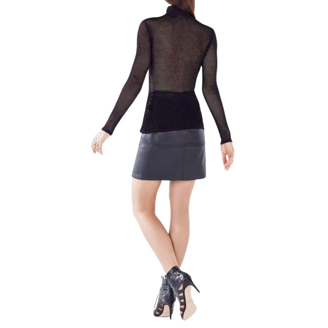 Ashlynd Mesh Turtleneck Top