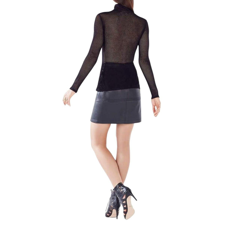 Ashlynd Mesh Turtleneck Top