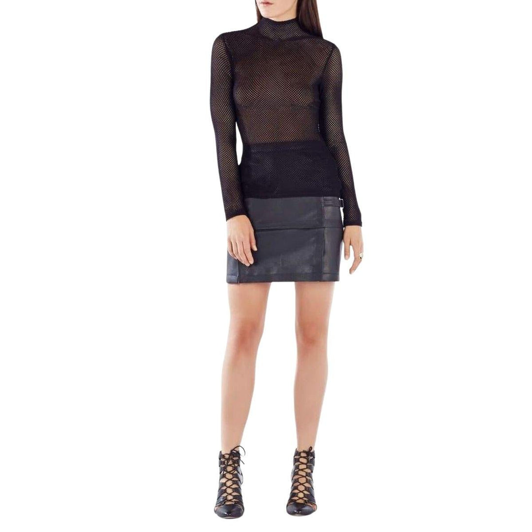 Ashlynd Mesh Turtleneck Top