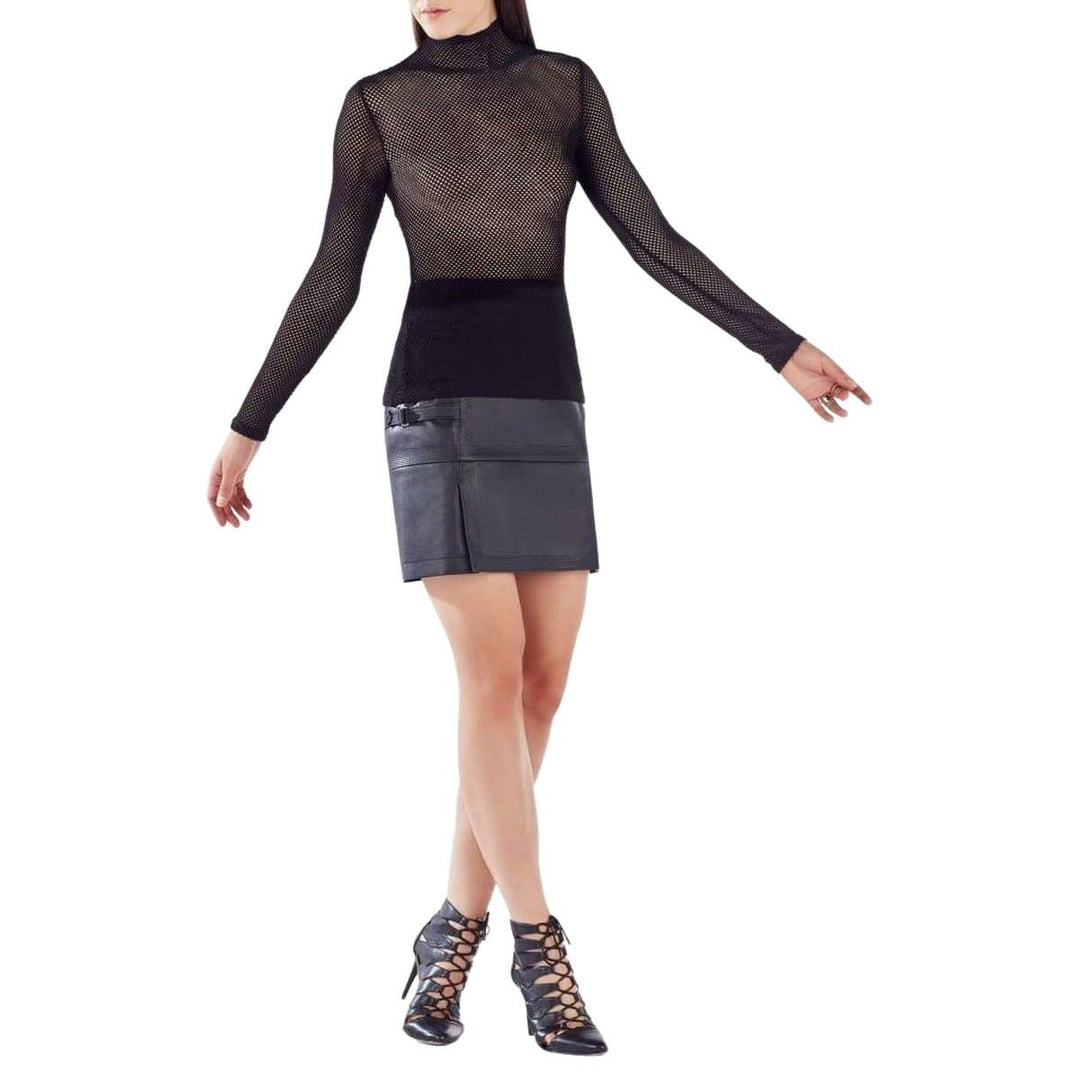 Ashlynd Mesh Turtleneck Top