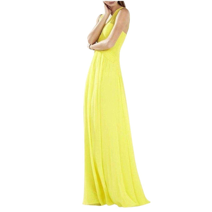 Sleeveless Yellow Gown