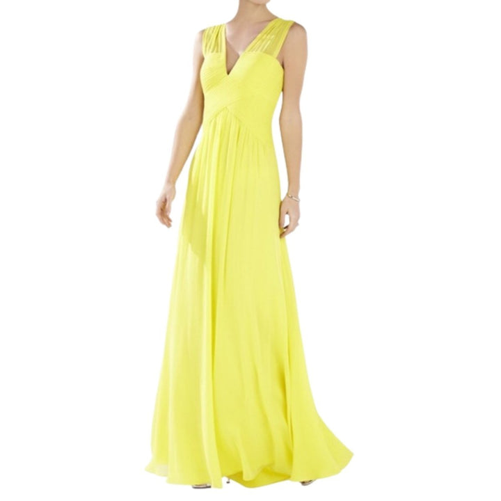 Sleeveless Yellow Gown