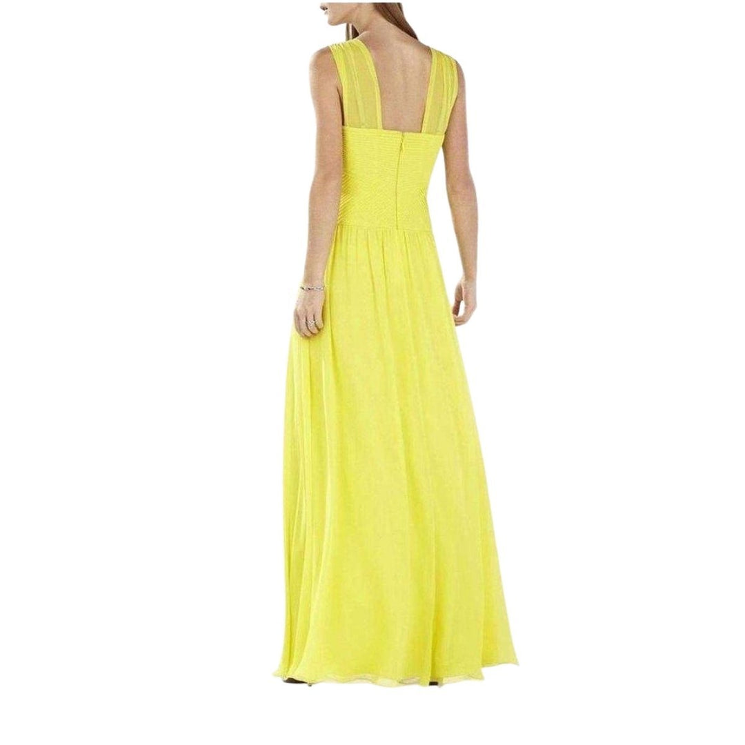 Sleeveless Yellow Gown