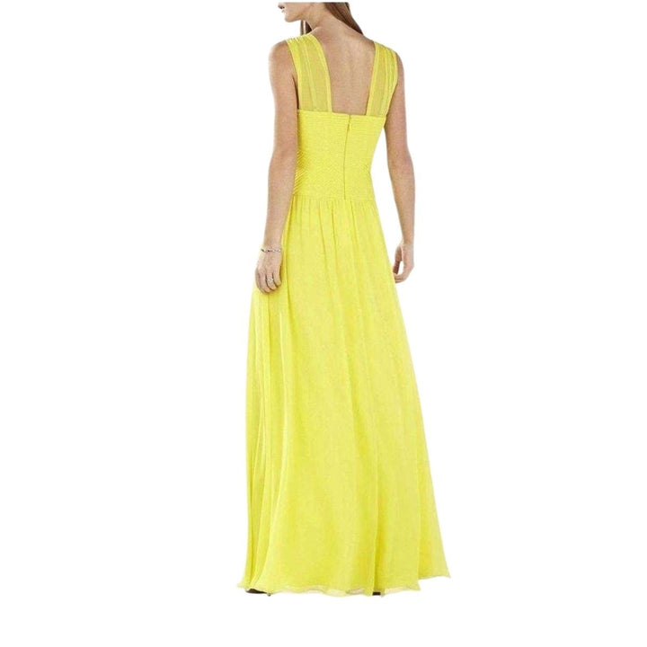 Sleeveless Yellow Gown