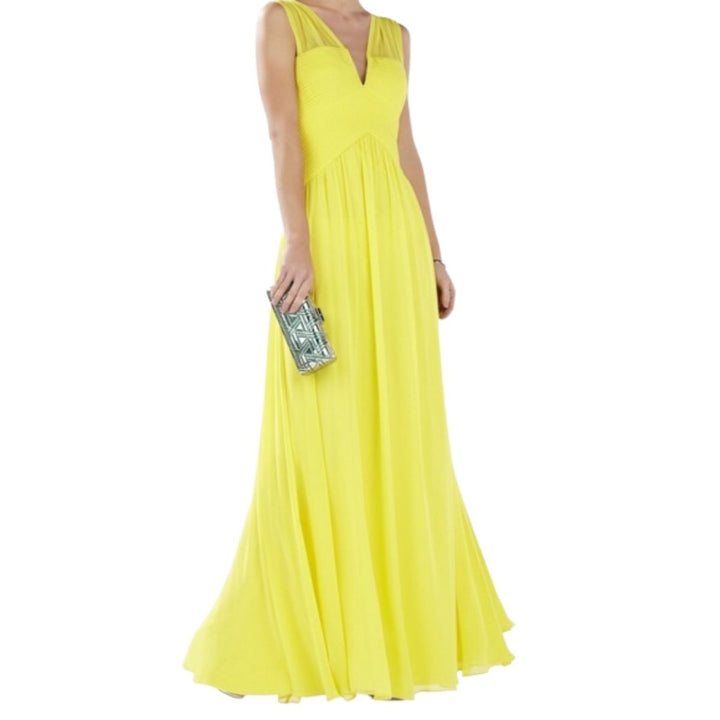 Sleeveless Yellow Gown