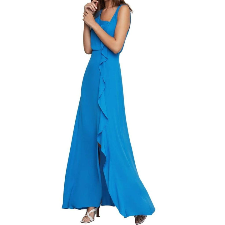 Asymmetric Neck Maxi Dress