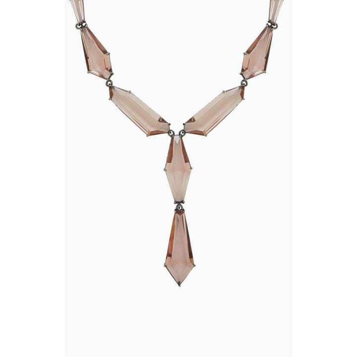 Asymmetric Stone Chain Necklace