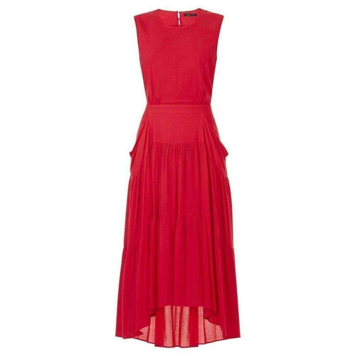 BCBGMAXAZRIA-Aureana Draped Peasant Skirt Dress - Runway Catalog