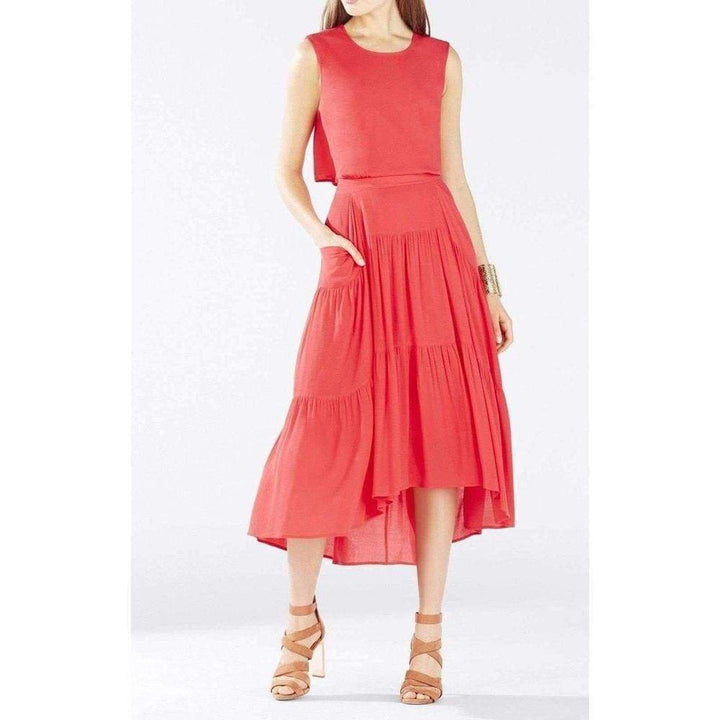 Aureana Draped Peasant Skirt Dress