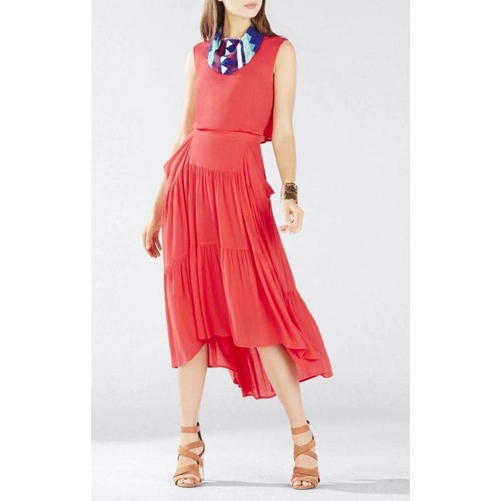 Aureana Draped Peasant Skirt Dress