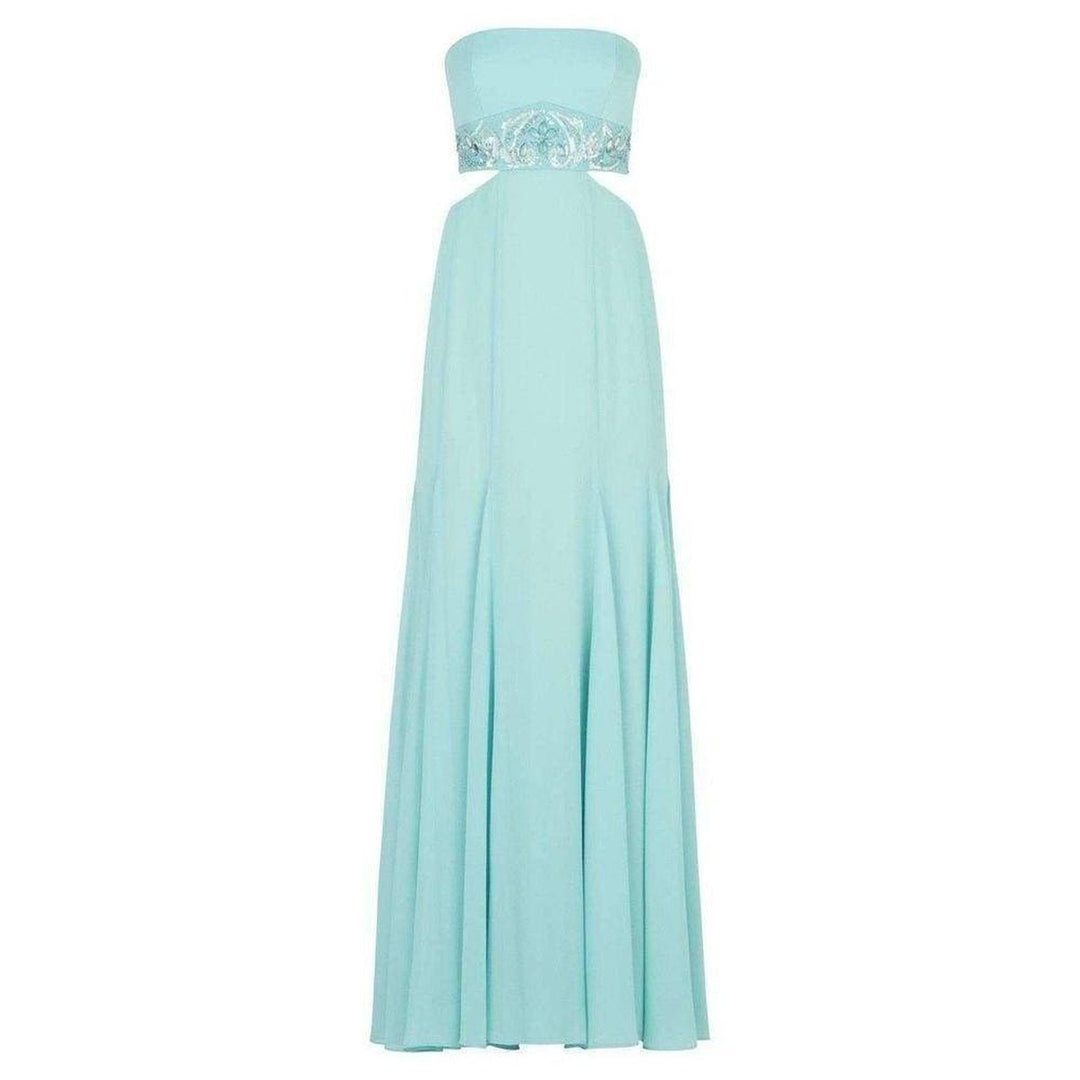 BCBGMAXAZRIA-Axelle Strapless Waist Cutout Gown - Runway Catalog