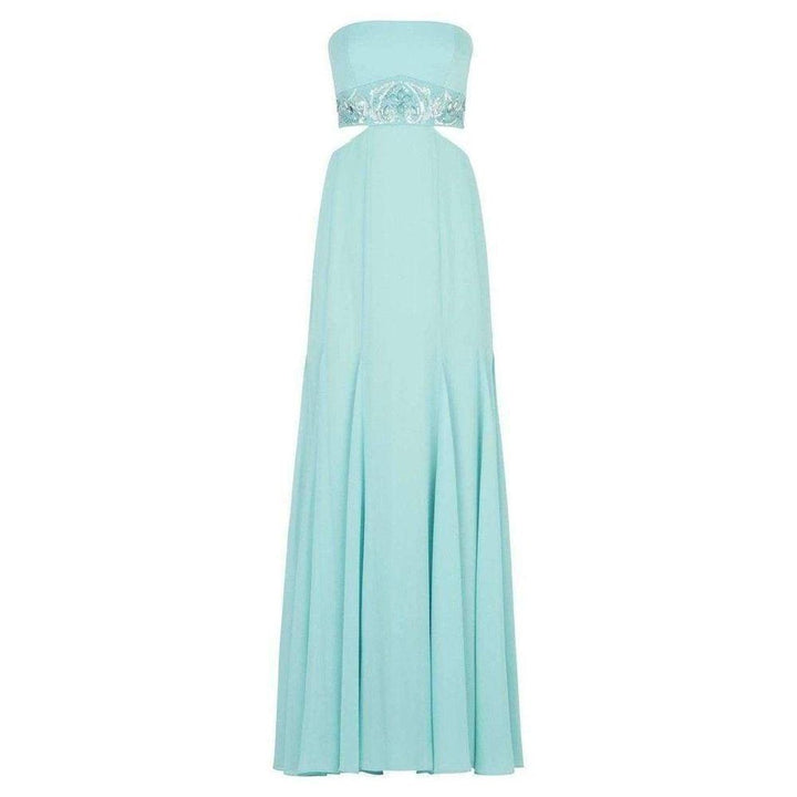 BCBGMAXAZRIA-Axelle Strapless Waist Cutout Gown - Runway Catalog