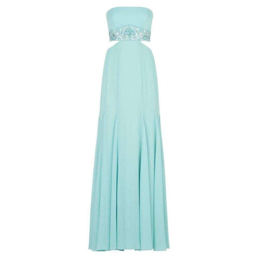 BCBGMAXAZRIA-Axelle Strapless Waist Cutout Gown - Runway Catalog