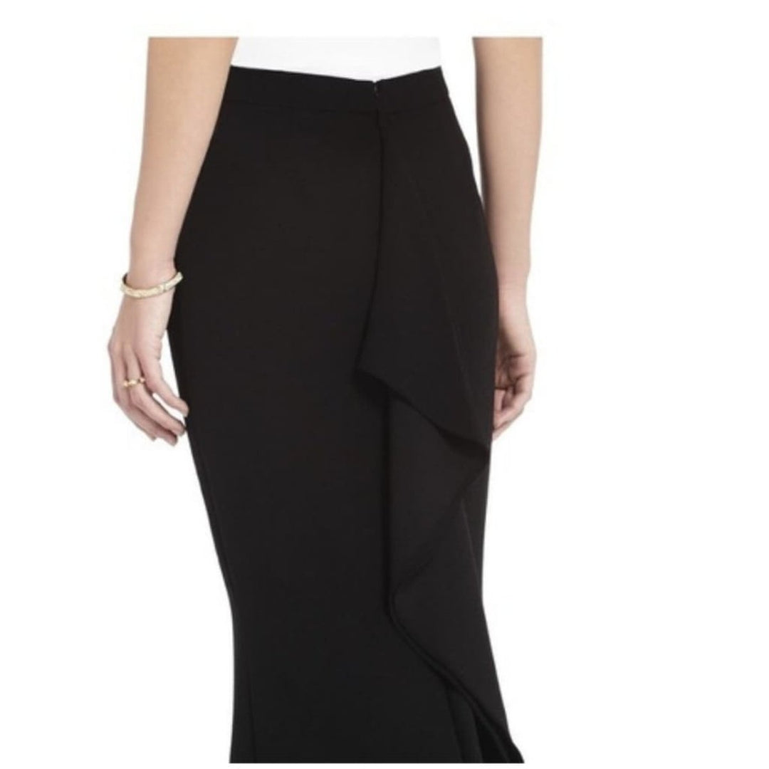 Back Drape Maxi Skirt