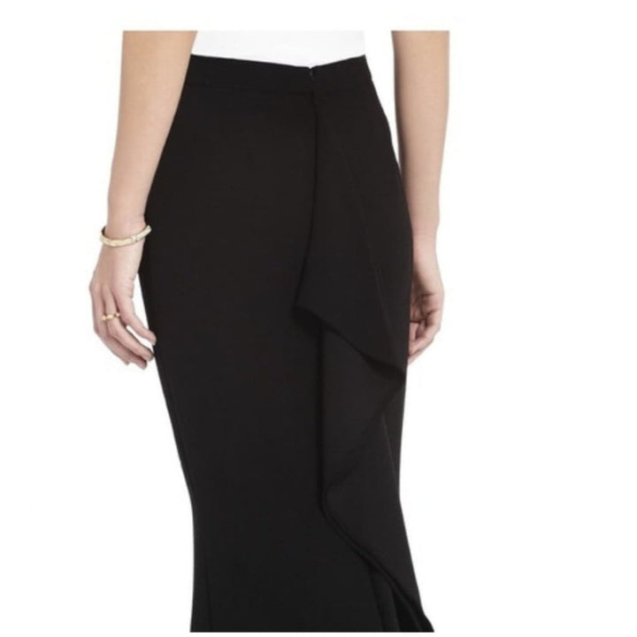 Back Drape Maxi Skirt