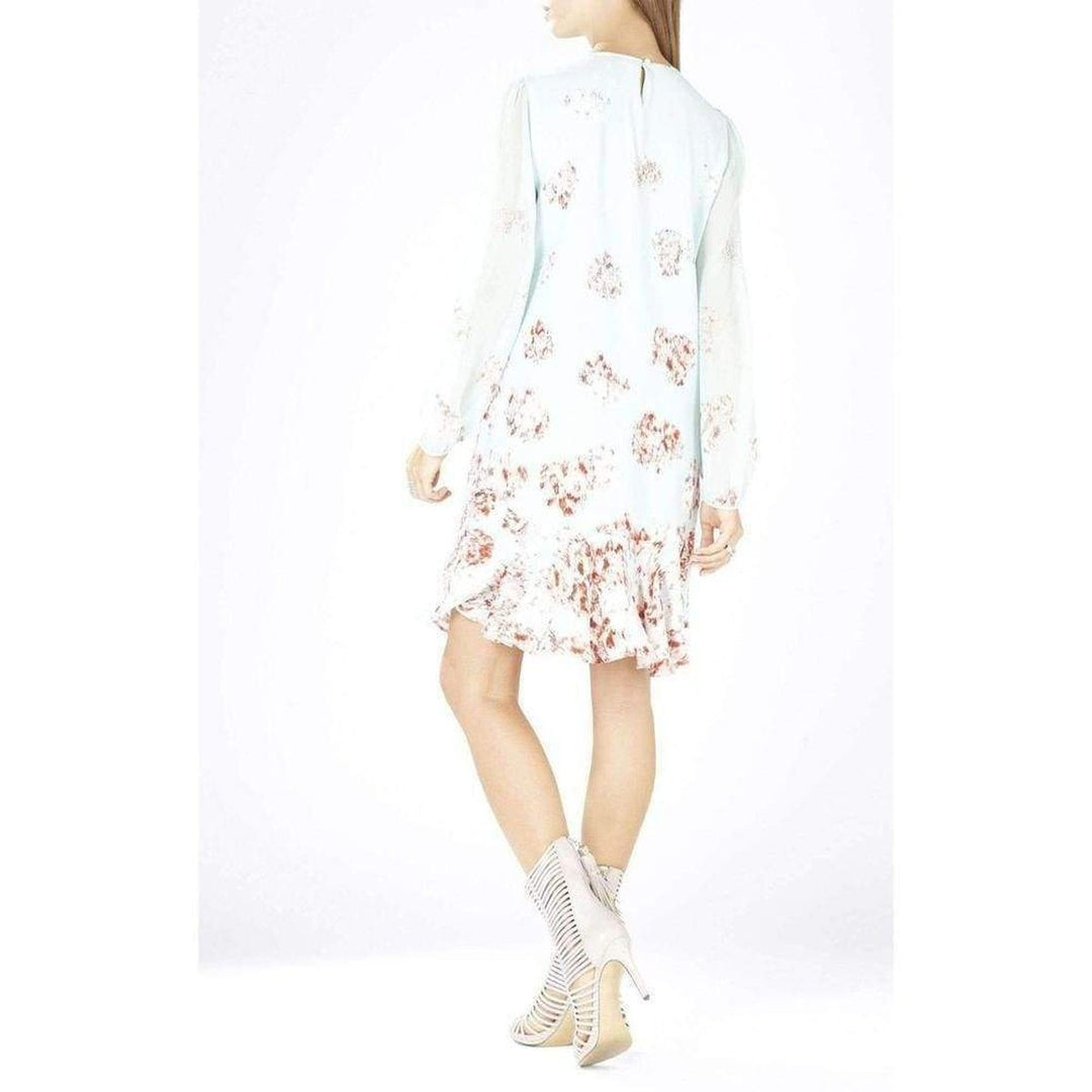 Bailee Long Sleeve Flounce Hem Dress