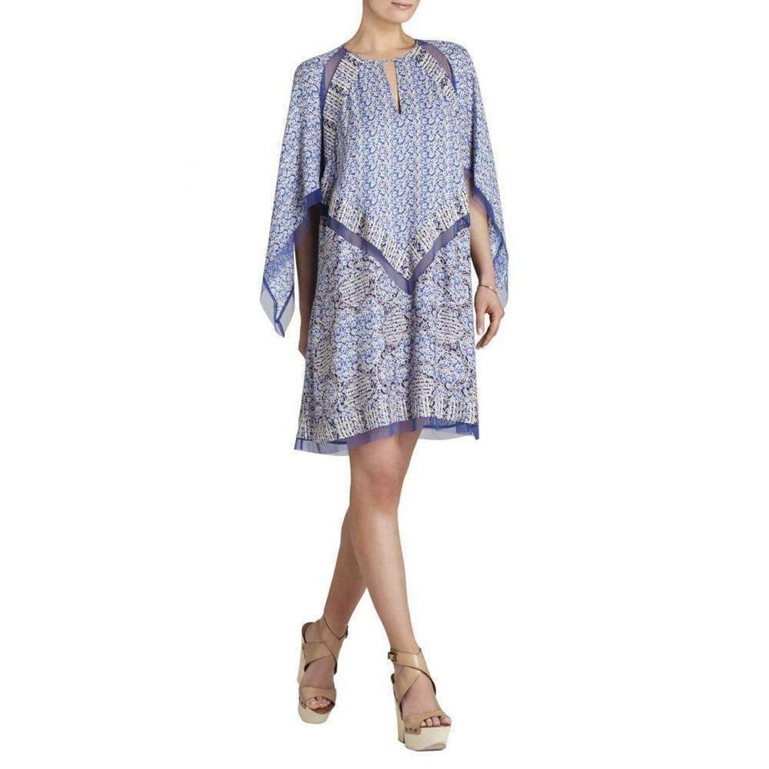 BCBGMAXAZRIA-Bardot Printed Long Sleeve Dress - Runway Catalog