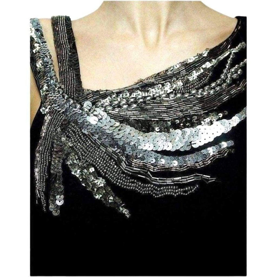 Beaded High Low Gown