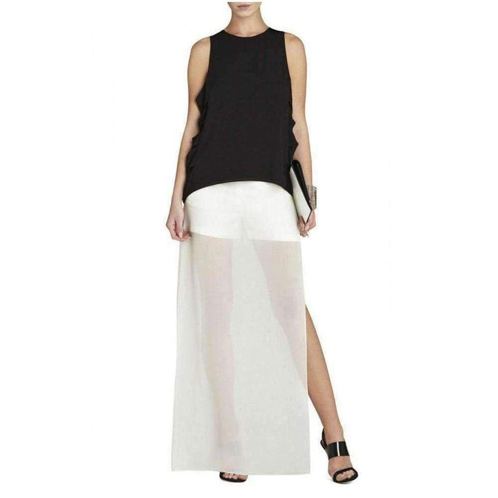 BCBGMAXAZRIA-Beshoy Silk Pants Skirt - Runway Catalog