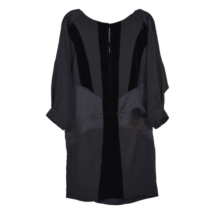 BCBGMAXAZRIA-Black Bat Sleeve Mini Dress - Runway Catalog