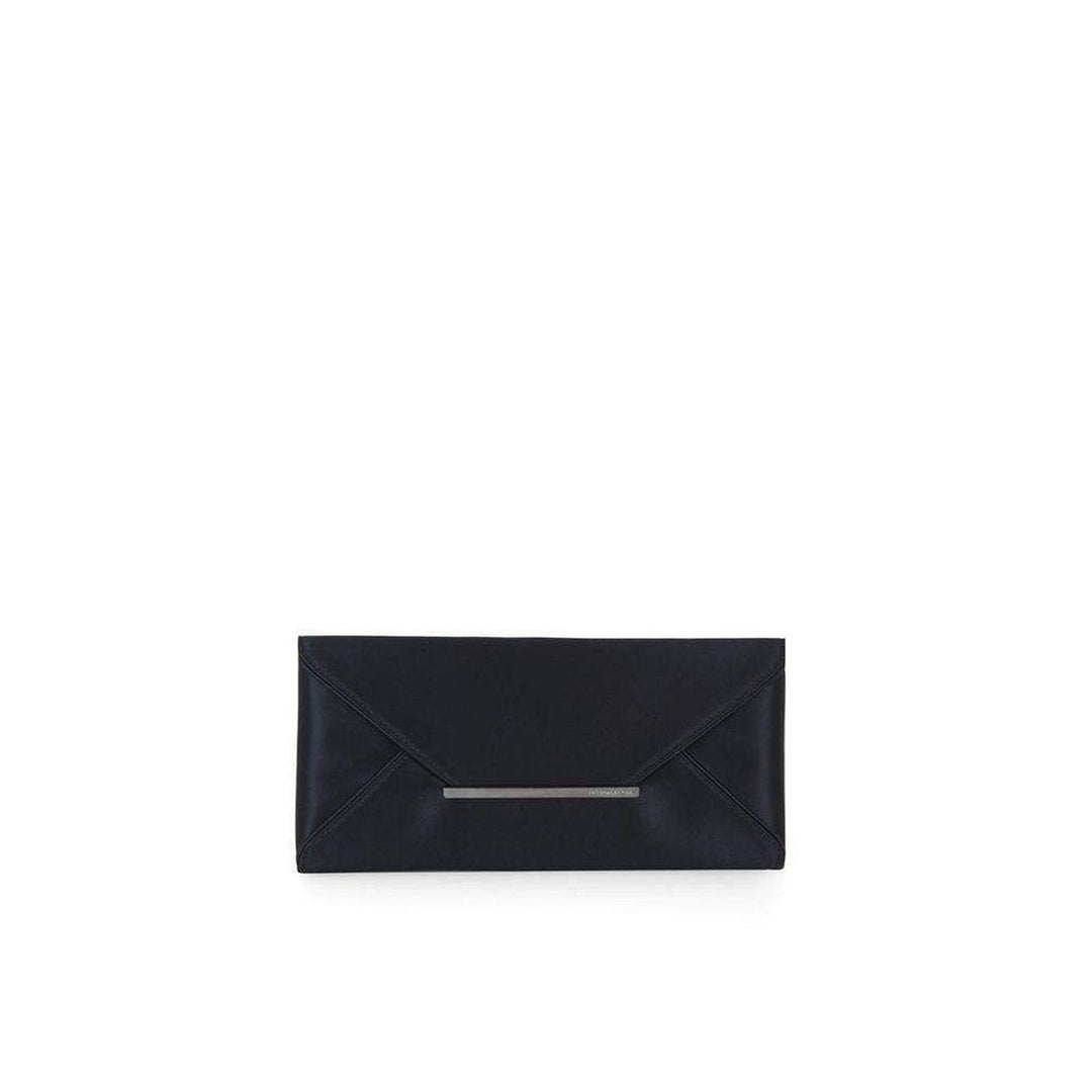 Black Harlow Eye-Embellished Envelope Clutch