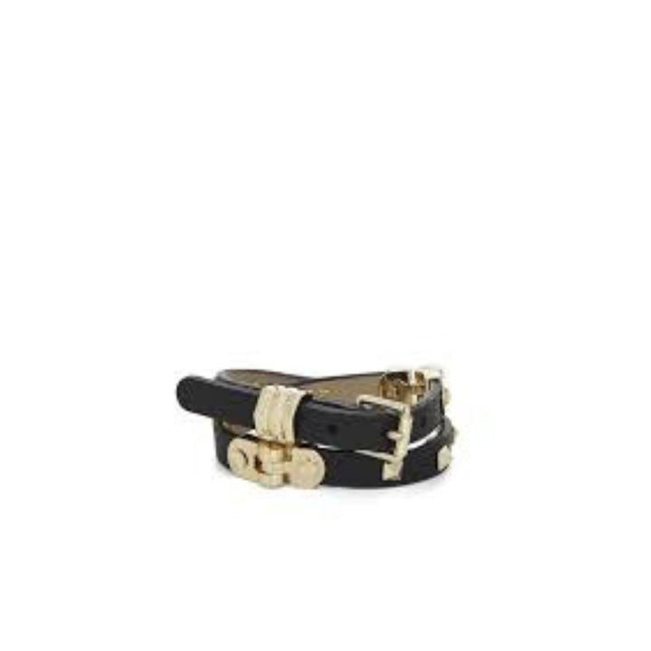 Black Hinged Wrap Bracelet