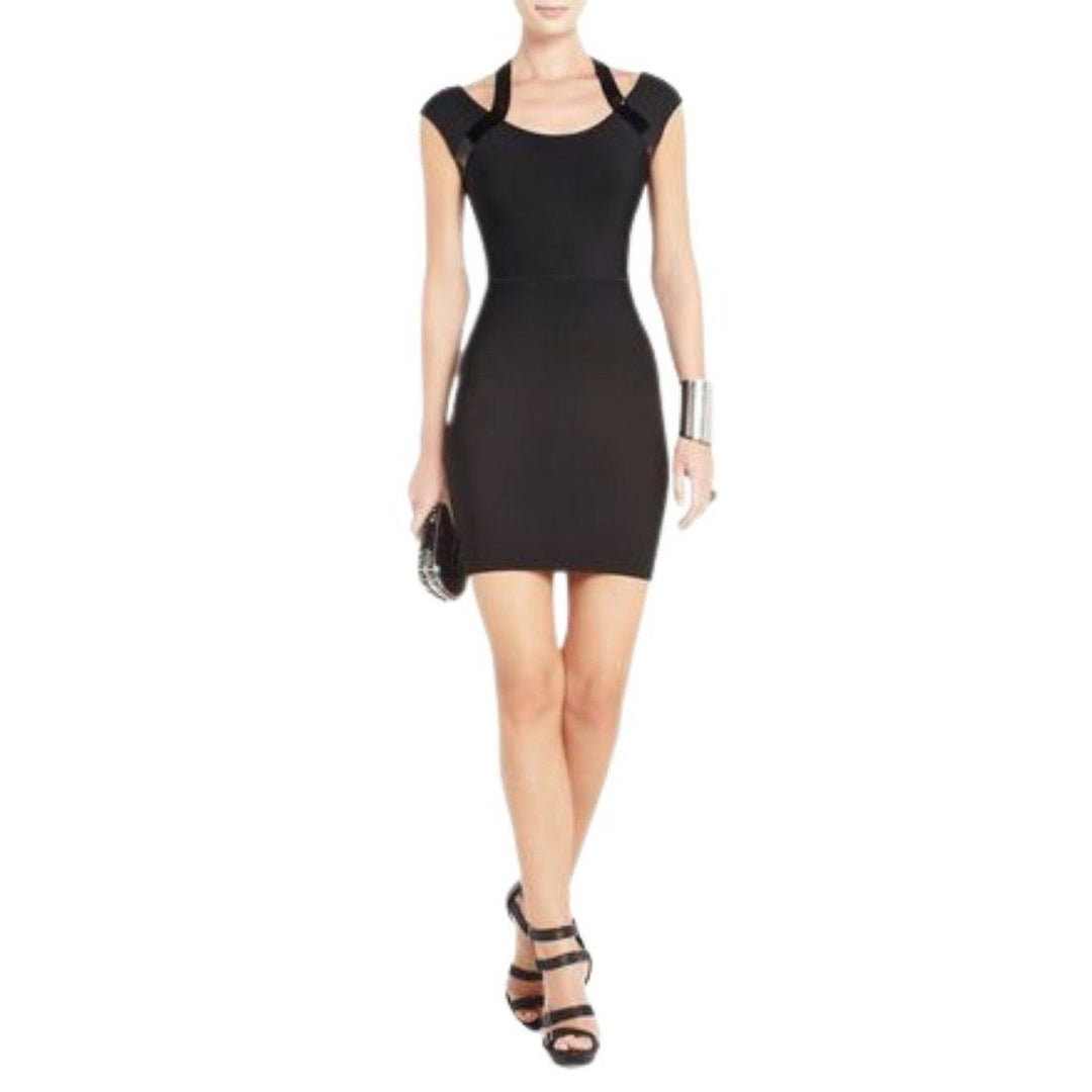 Black Karella Sequined Cocktail Dress